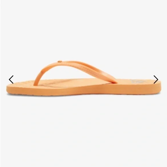 EUC  WOMENS ROXY ORANGE SIZE 7 FLIP FLOPS SANDALS​​​​​​​ - Picture 3 of 6